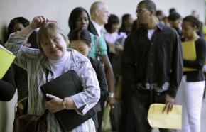 The recession has pushed long-term unemployment to record levels