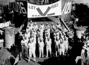 A battalion of African American army engineers preparing to ship out during the Second World War